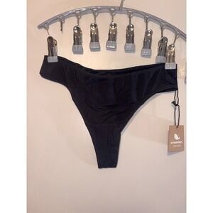 Astroremiges Serenity Curve Thong Raven Eclipse Black High Waist Seamless Logo M